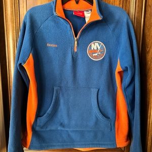 NY Islanders NHL Reebok Face Off Collection 1/4 zip Fleece Youth small (8)